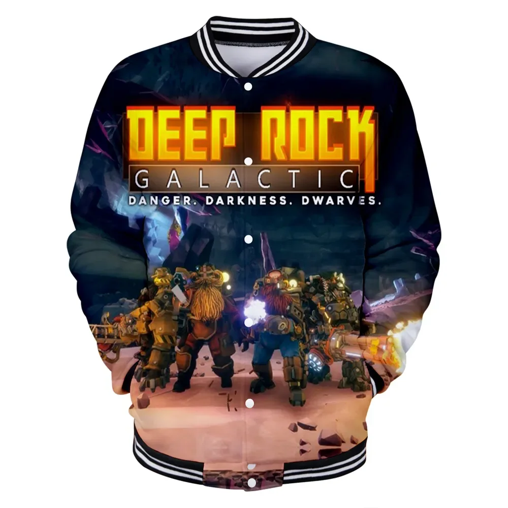 

Deep Rock Galactic Game 3D Print Zip Up Baseball Jacket Women Men Bomber Jacket Outerwear Streetwear Hip Hip Baseball Uniform