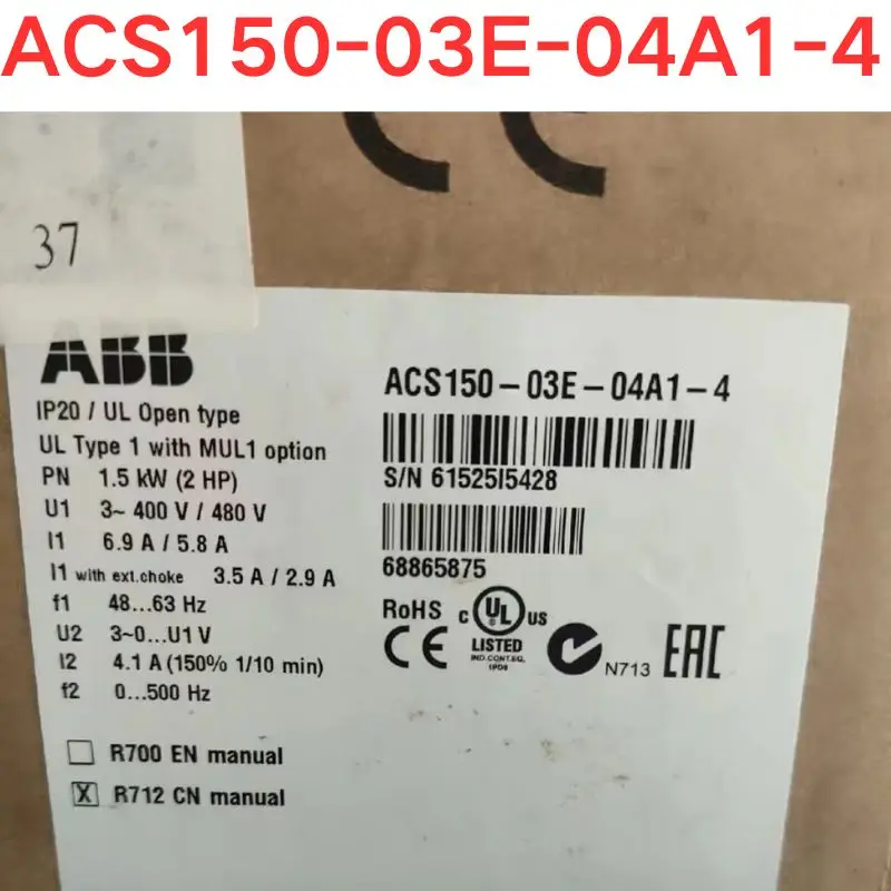 Brand New. 1.5KW 380V Frequency Converter ACS150-03E-04A1-4 Three Phase Voltage Adjustable Speed Control Drive System