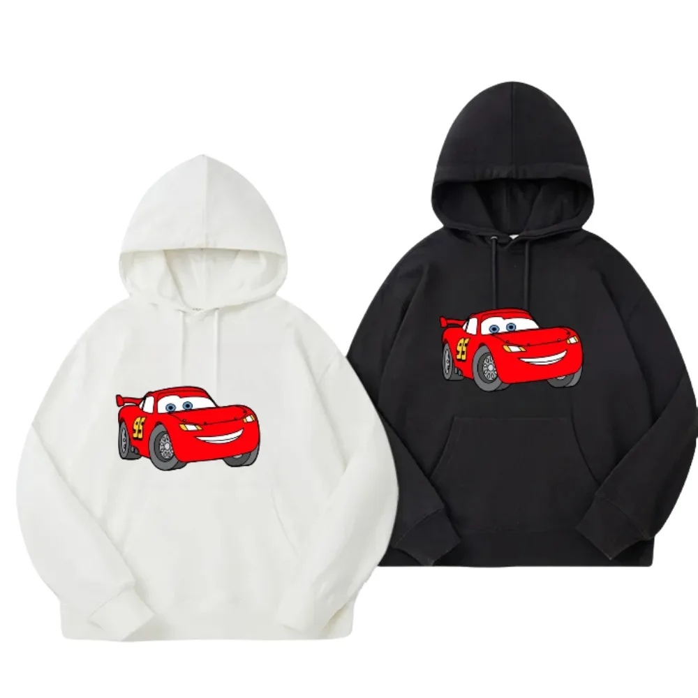 

Осенне-зимняя толстовка с мультяшным принтом Lightning McQueen, новая высококачественная мужская и женская спортивная удобная толстовка с капюшоном, топ