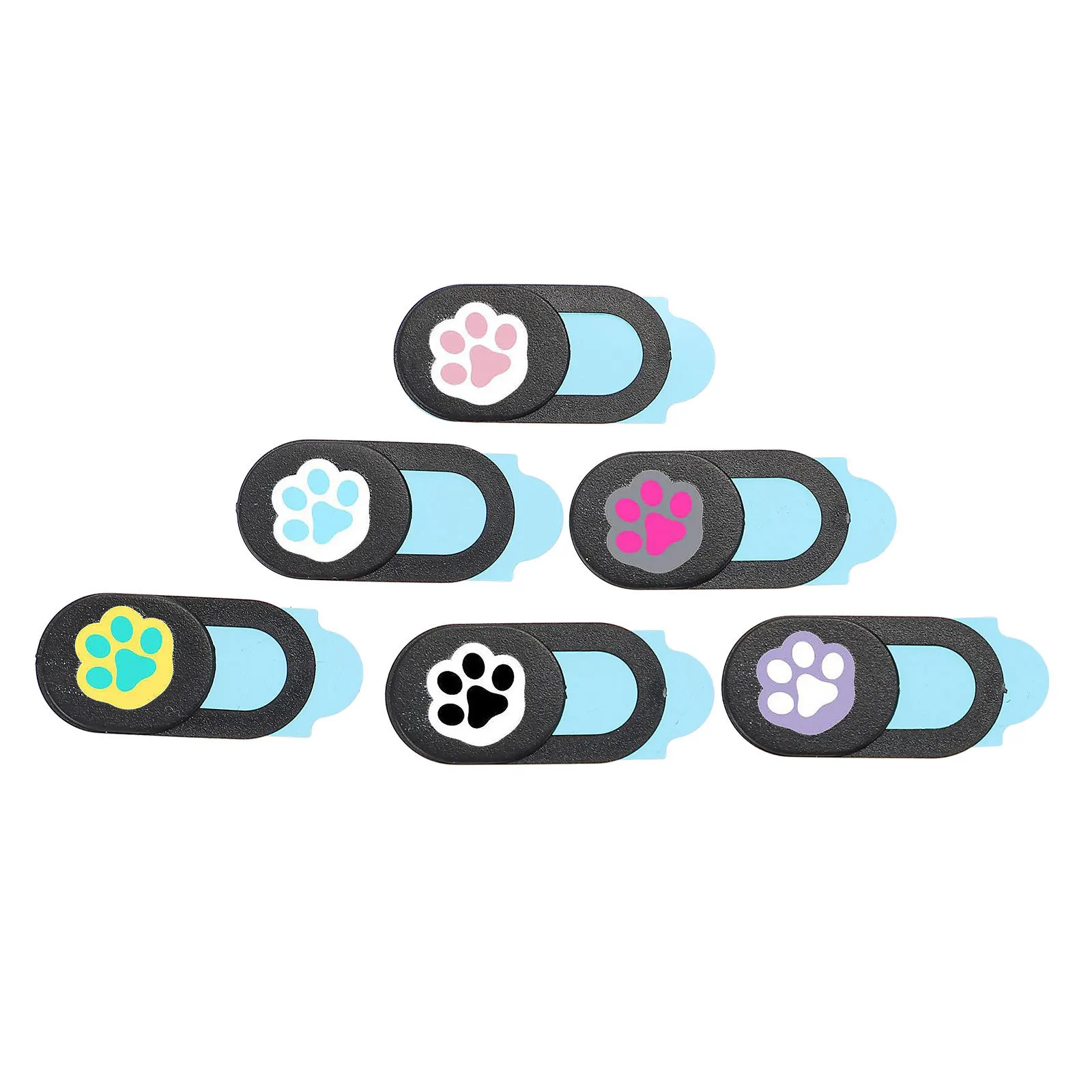 

6Pcs Webcam Cover Slide Ultra-Thin Paw Pattern Privacy Protector Anti-Hacking for Laptop Tablet Computer