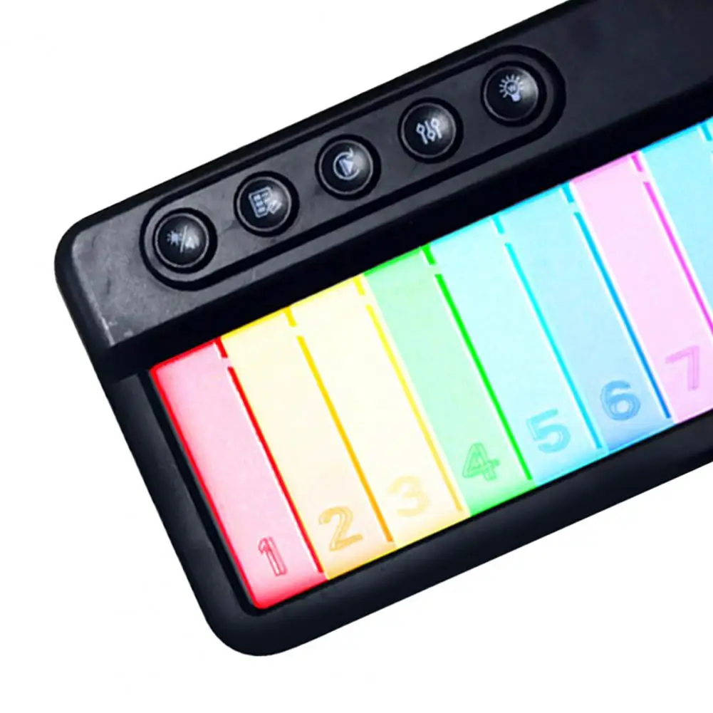 Piano de teclado eletrônico educacional para crianças, brinquedo musical para meninos e meninas, música light-up, 3 modos para crianças pequenas