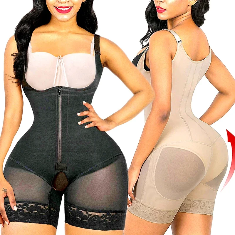 Fajas Colombianas Girdle Bodysuits Shapewear High Compression Corset Slimming Sheath Waist Trainer Post-Surgical Use Body Shaper