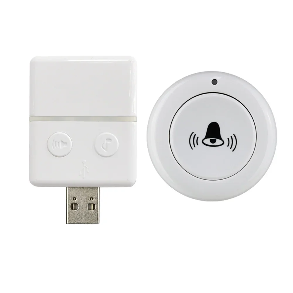 30 Music 150M Wireless Doorbell Waterproof Remote Controller USB Smart Door Bell Receiver Single Button Remote Control