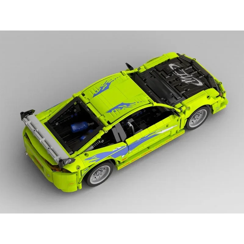MOC-204070 Nuovo modello classico di mattoni da corsa per supercar della città 1297 pezzi - Regalo giocattolo per blocchi di compleanno per ragazzi e bambini