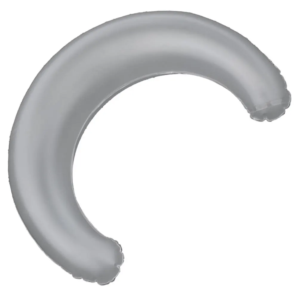 Opblaasbaar kussen Lichtgewicht draagbaar semi-transparant halve maan reisnekkussen Snel opblazen kampslaap buitenkussen