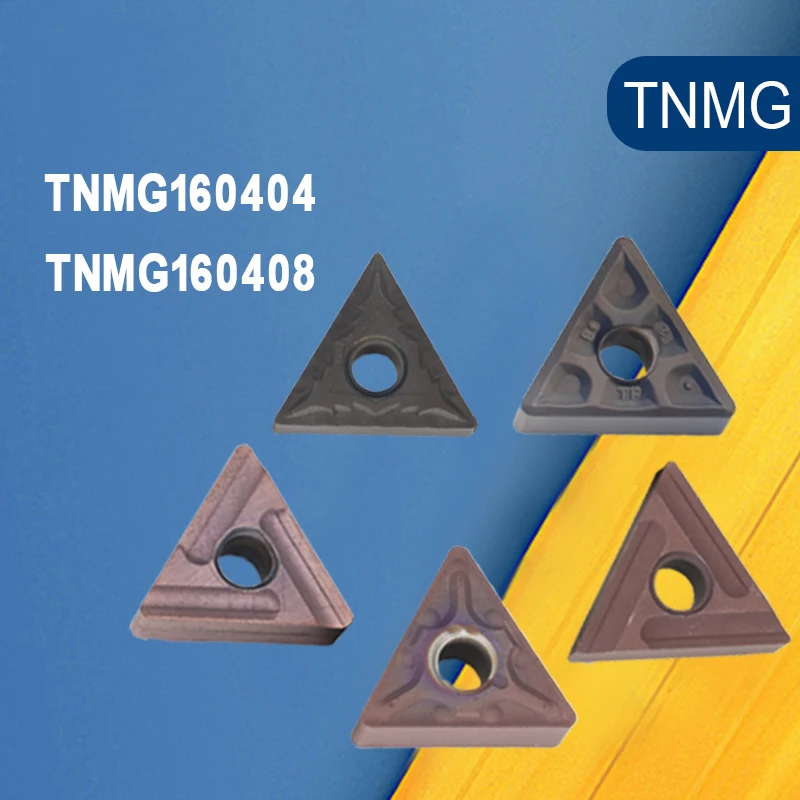 10PCS TNMG160404 / TNMG160408  UE6020 / VP15TF / 4125 / IC907 Carbide Inserts External Turning Tool CNC Lathe Tools