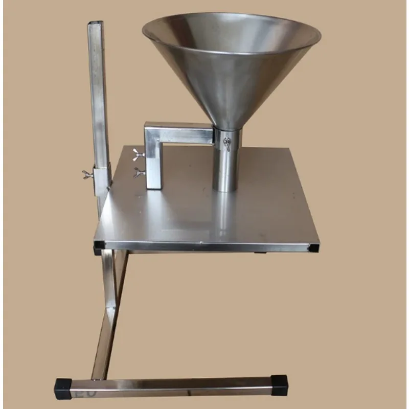 Large Caliber Stainless Steel Funnel with Stand Switch Oil‑Resistant Hopper for Vacuum Bag Subpackaging Food Filling