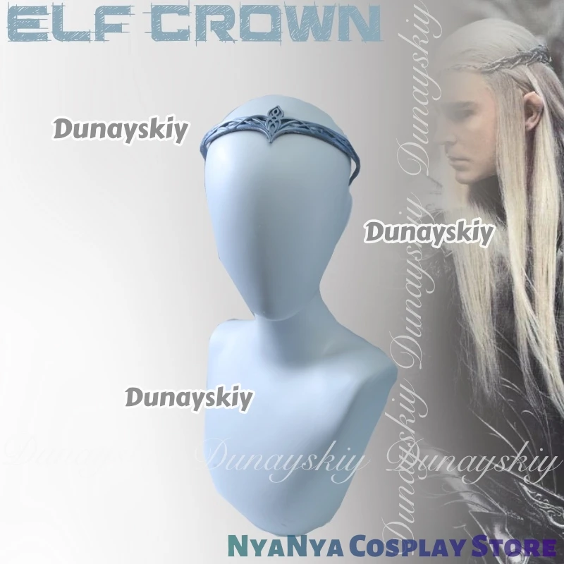 يستخدم تاج قزم الهالوين دعائم مسرح تكنولوجيا الطباعة ثلاثية الأبعاد باللون الرمادي الفضي فقرة بسيطة زي أنيمي كوسفريب فردي