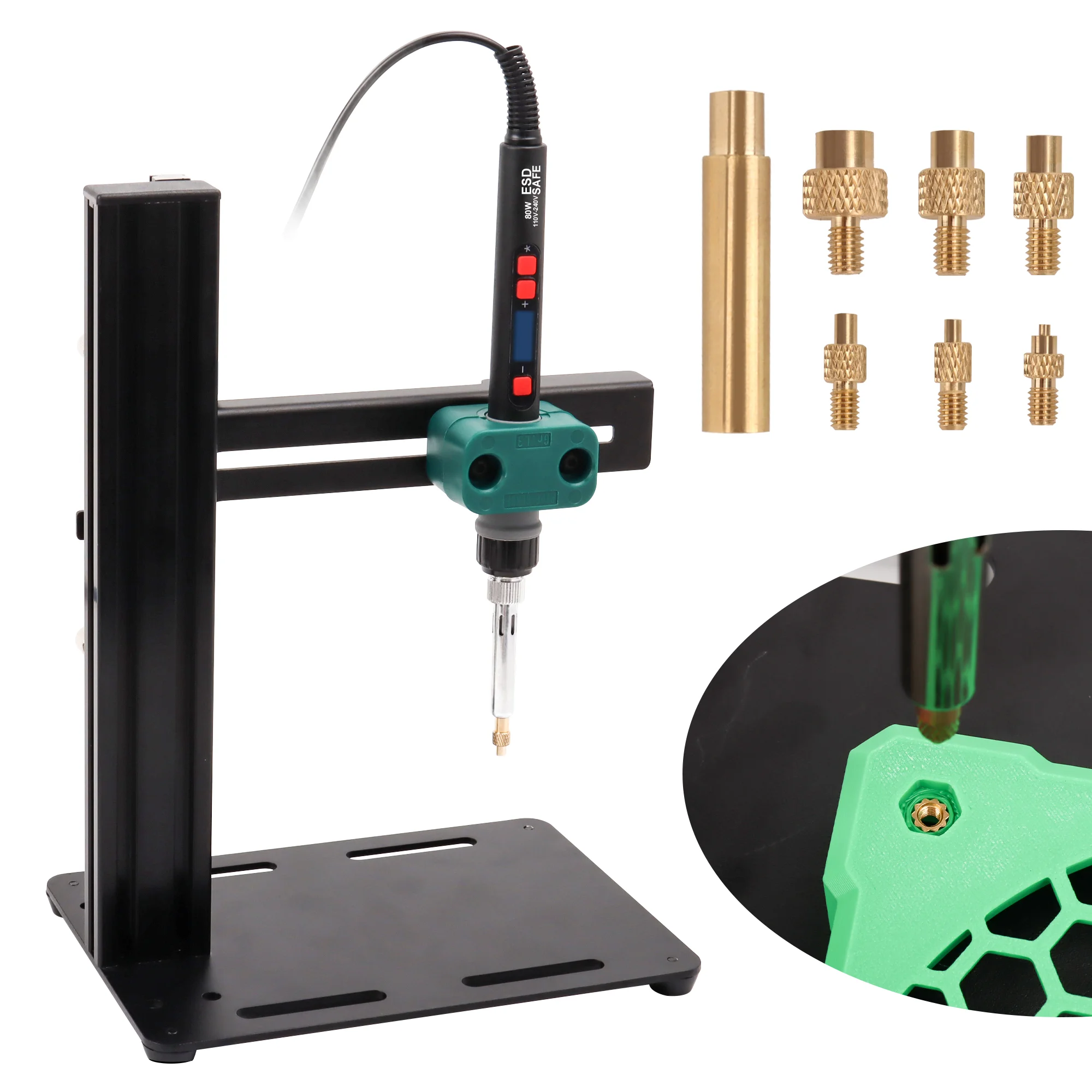 Hot Melt Insert Machine - Plastic Screw Posts, Copper Nuts for DIY 3D Printing Dice Posts