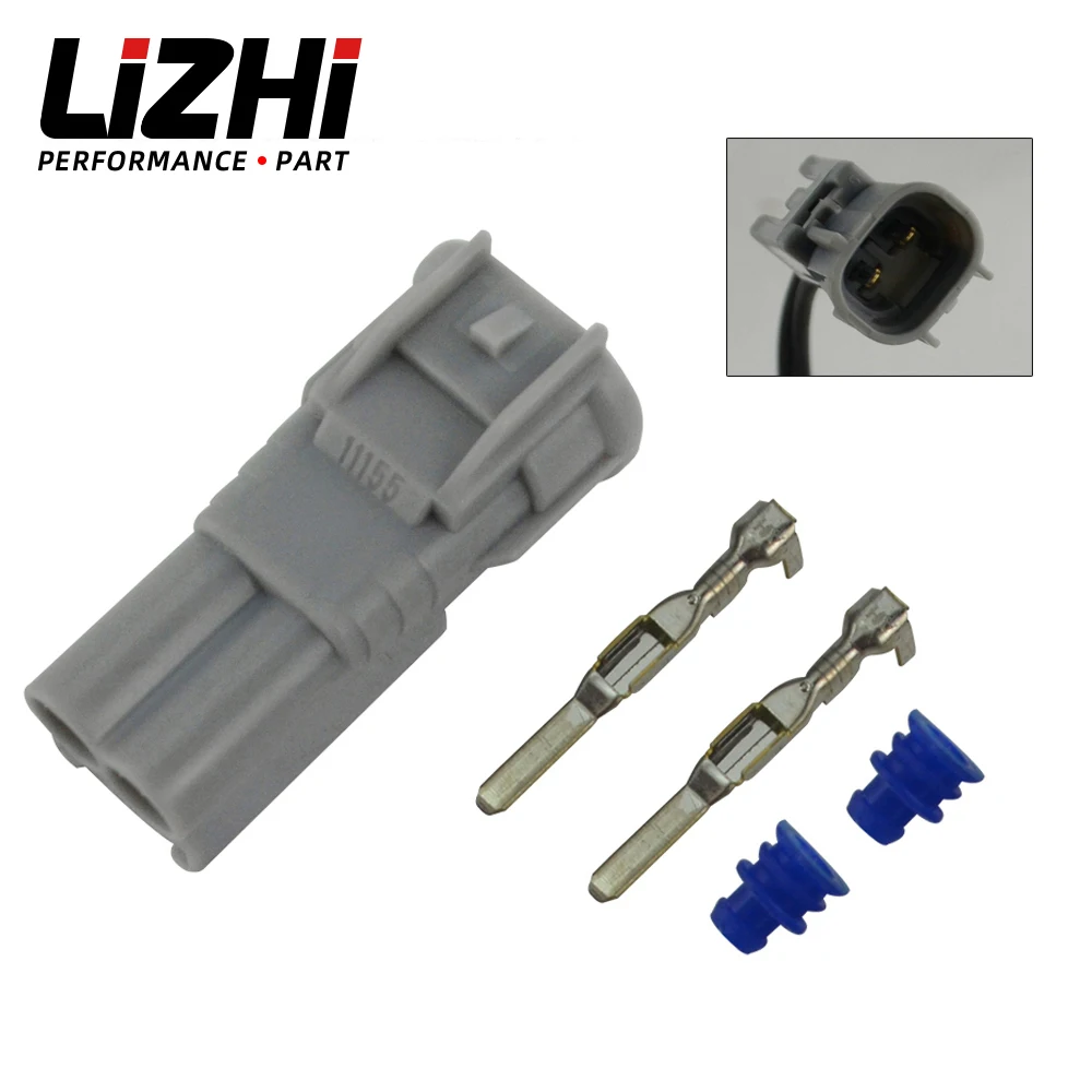 

Gray 2 pin 2-Way waterproof auto connector(2.2)male,efi plug,including terminals and seal waterproof plug 90980-11155