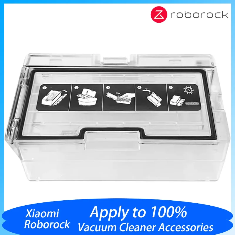 ل Roborock S7 S70 S75 T7s plus T7s صندوق الغبار 100% قطع غيار فلتر Hepa الأصلي لملحقات المكنسة الكهربائية الروبوتية