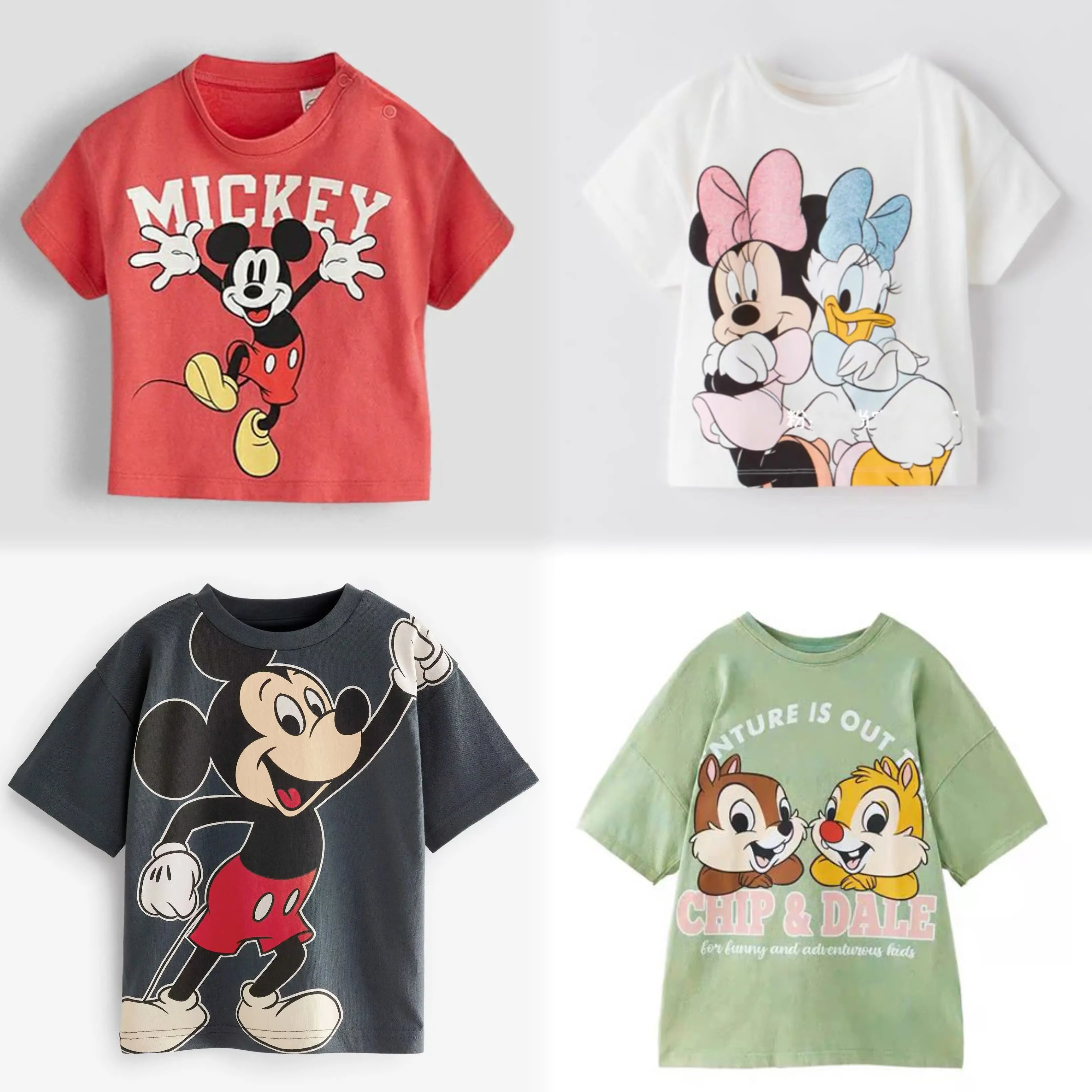 Summer Tshirt Casual Loose Crewneck Pullover Tops Boys And Girls Cartoon Cute Tees Outer Wear New Kids Versatile Base Shirt