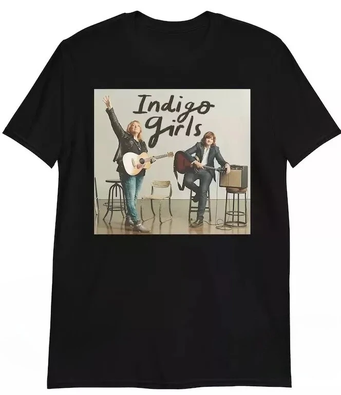 

Indigo Girls Men's Black T-Shirt Unisex Shirt Cotton Unisex T-Shirt Unisex Printed T-Shirt Women's Casual y2k Harajuku