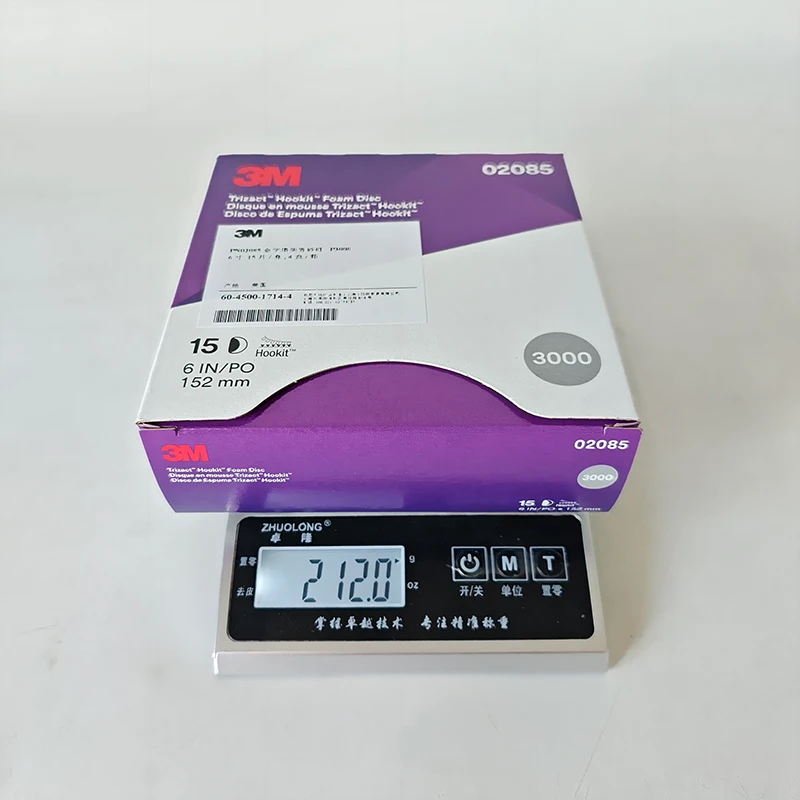 

3M 02085 Trizact 6-Inch 3000-Grit Sandpaper For Aircraft And Yacht Ultra-Fine Grinding And Polishing 15 PCS