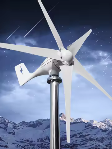 3000W Horizontal Wind Turbine Generator 12V 24V 48V Powerful Dynamo Free Energy With MPPT Off Grid System Homeuse Windmill