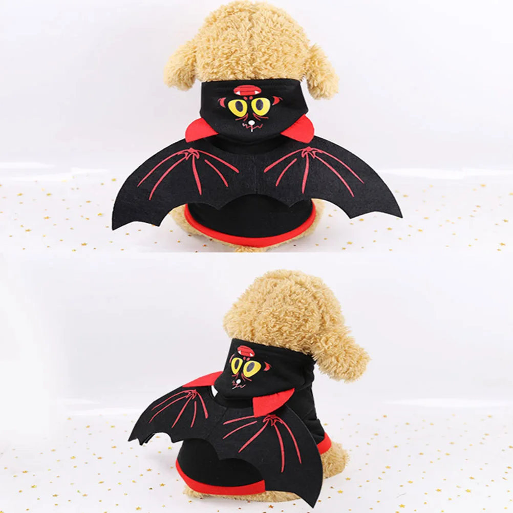 

Halloween Bat Wings Costume Black Size Xs Stylish Pet Dress for Dogs Cats Festival Party Photography Halloween Pet Costumes