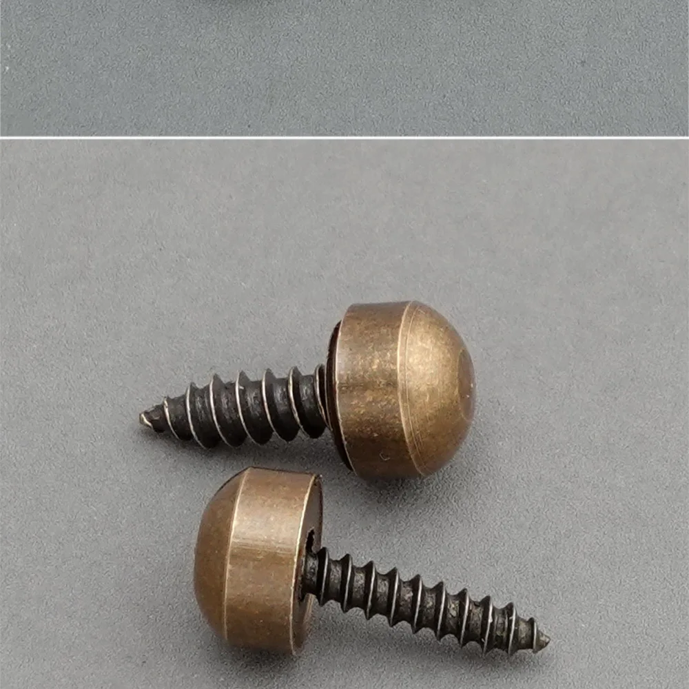 Decorative Brass Screw Caps Retro Copper Cover Tips Antique Furniture Hardware Fasteners Mirror Mounting And Professional Signag