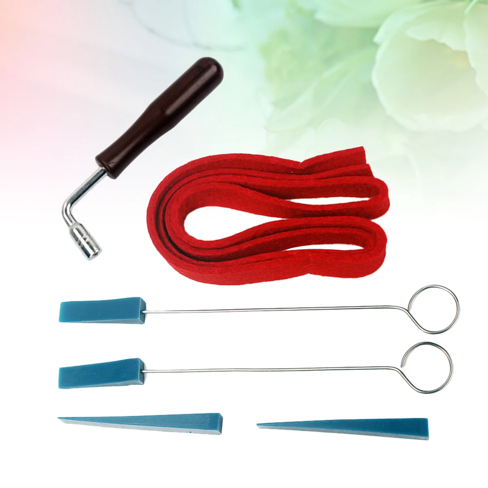 

6 Pcs Piano Wrench Tuning Temperament Strip Mute Hammer for Lever Tools Supplies Part Players Equipment