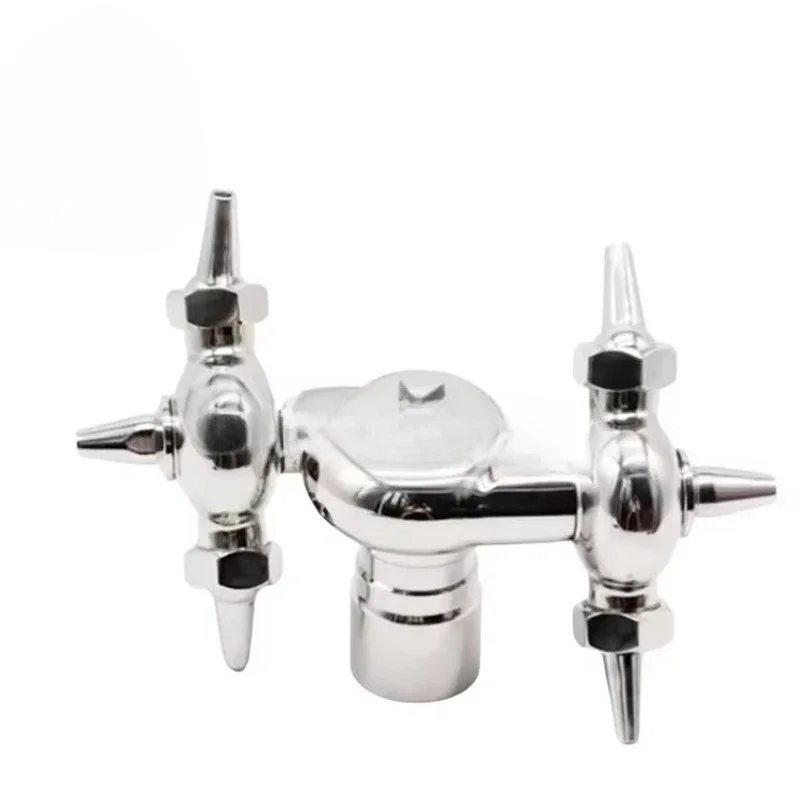 Stainless Steel Sanitary Mirror Polishing Tank Cleaning Nozzle Three Clips 360 Degree Cleaning Rotating Spray Ball
