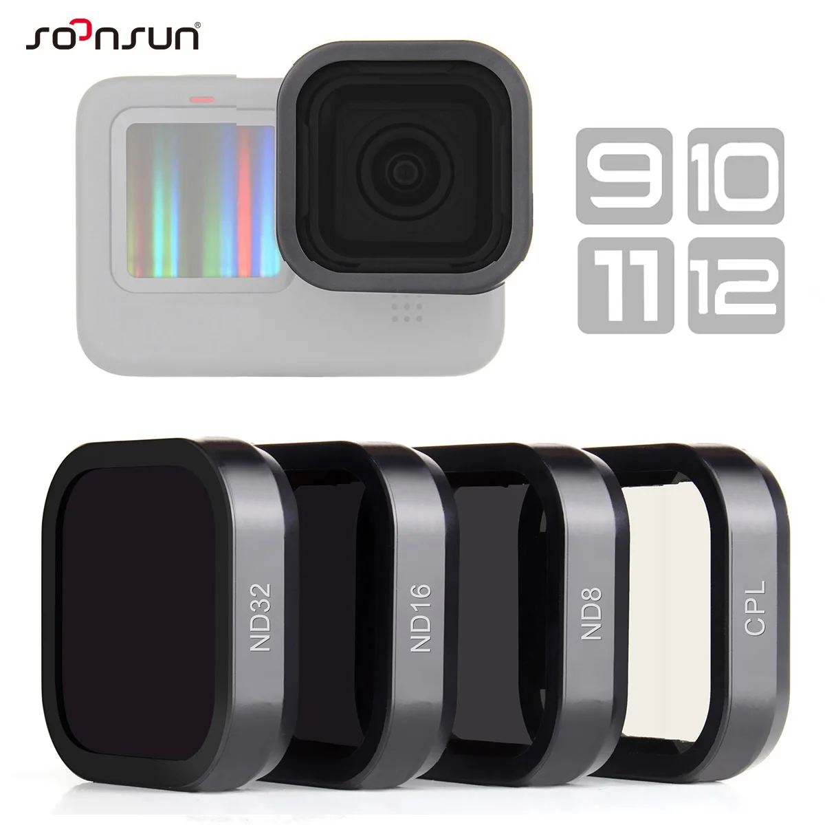 SOONSUN CPL ND8 ฟิลเตอร์สำหรับ GoPro Hero 12/11/10/9 รีวิวจริงจากผู้ใช้งาน: ใช้แล้วเห็นผลชัดเจนในภาพวิดีโอสปอร์ต