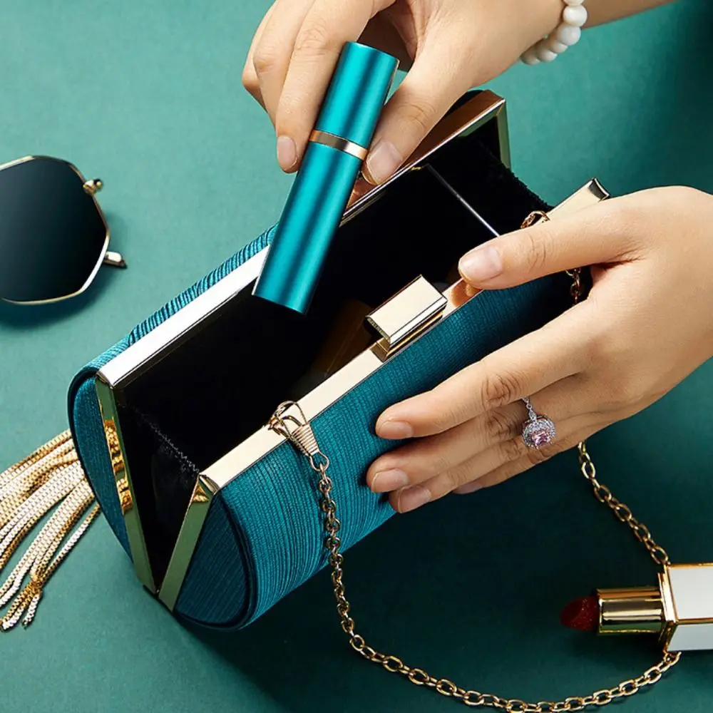 5Ml Lege Navulbare Fles Parfum Verstuiver Draagbare Vloeibare Container Voor Cosmetica Reizen Mini Aluminium Spuitfles