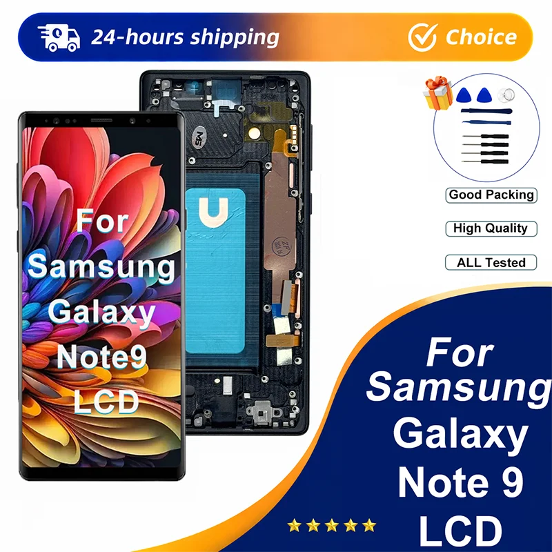 Super TFT For Samsung Galaxy Note 9 N960 N960F N960U N960W LCD Display Touch Screen Digitizer Assembly Replacement Parts Display