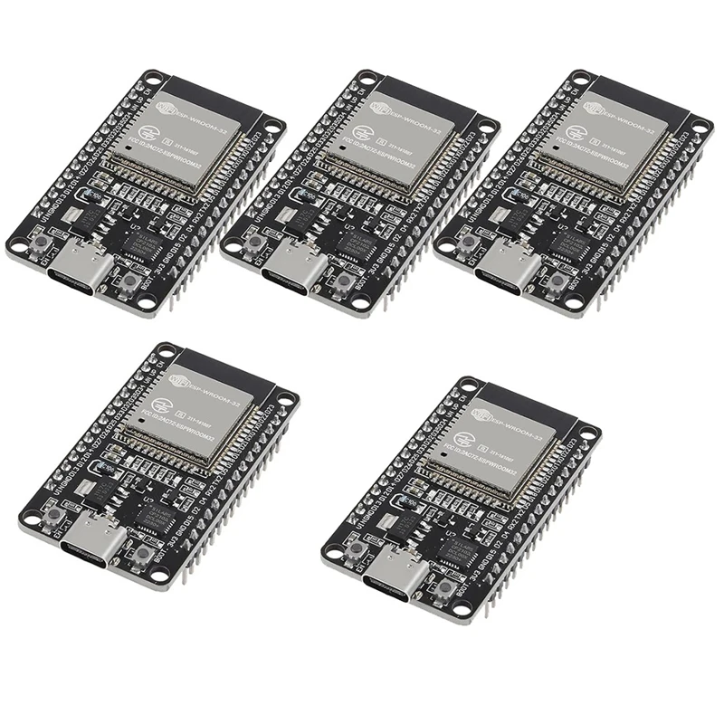 Super Sale 5PCS Development Board Type C 30pins ESP-WROOM-32 ESP32 ESP-32S CP2102 2.4GHz Dual-Mode WiFi + Bluetooth with AP ST