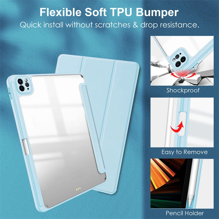 Für IPad Pro13 Tablet-Schutzhülle Air13 Flip Cover Acrylschale 25 – Detail 11