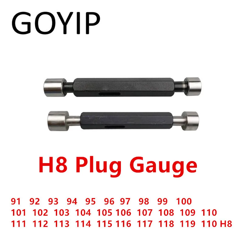 

91 92 93 95 97 98 99 100 101 105 106 108 110 112 115 118 119 120 H8 Smooth Plug Gauge GO NO-GO Gage Support Customization