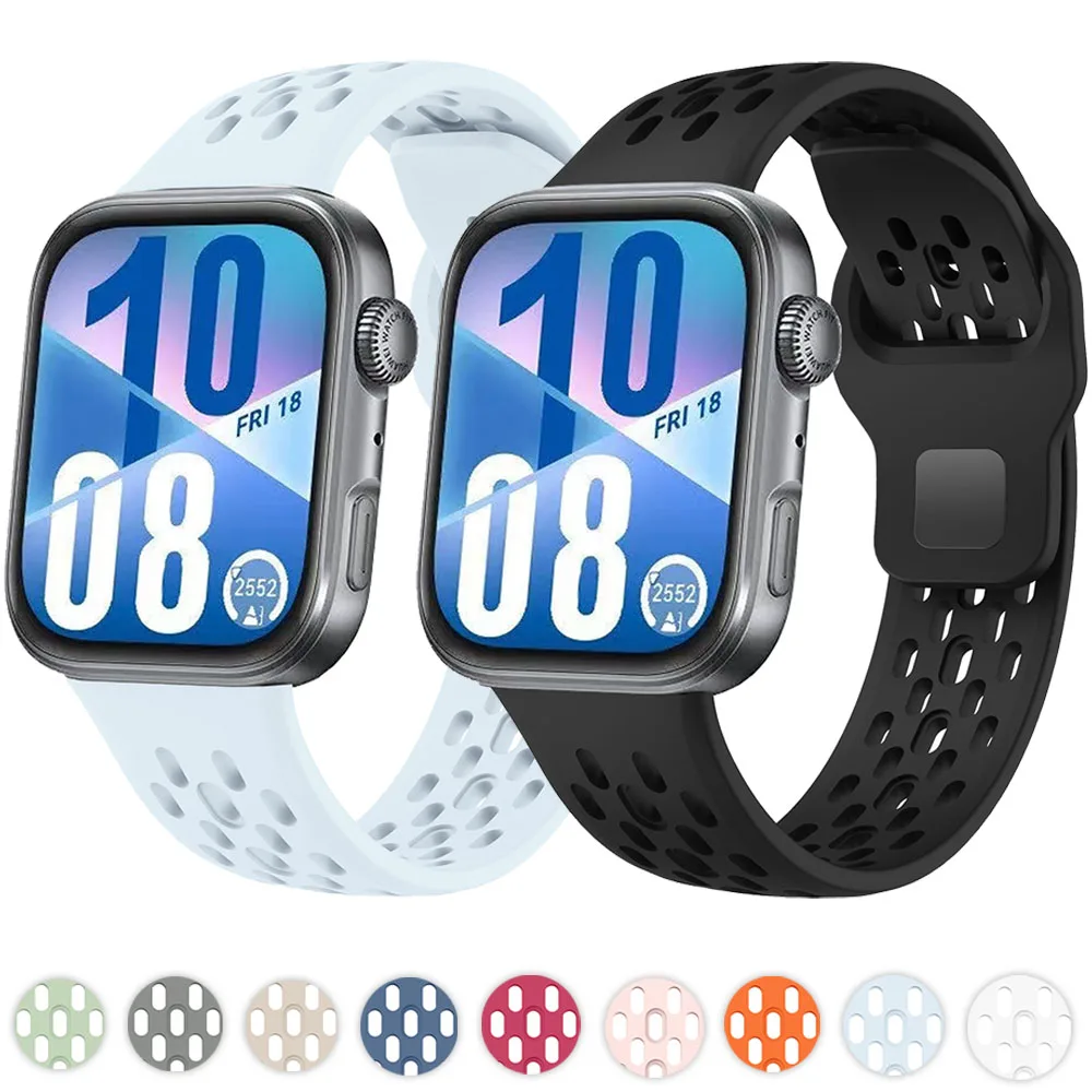 

Soft Silicone Strap for Huawei Watch Fit 4 Pro/4/3 Smart Watch Breathable Wristband Correa for Huawei Watch Fit 4/3 Accessories