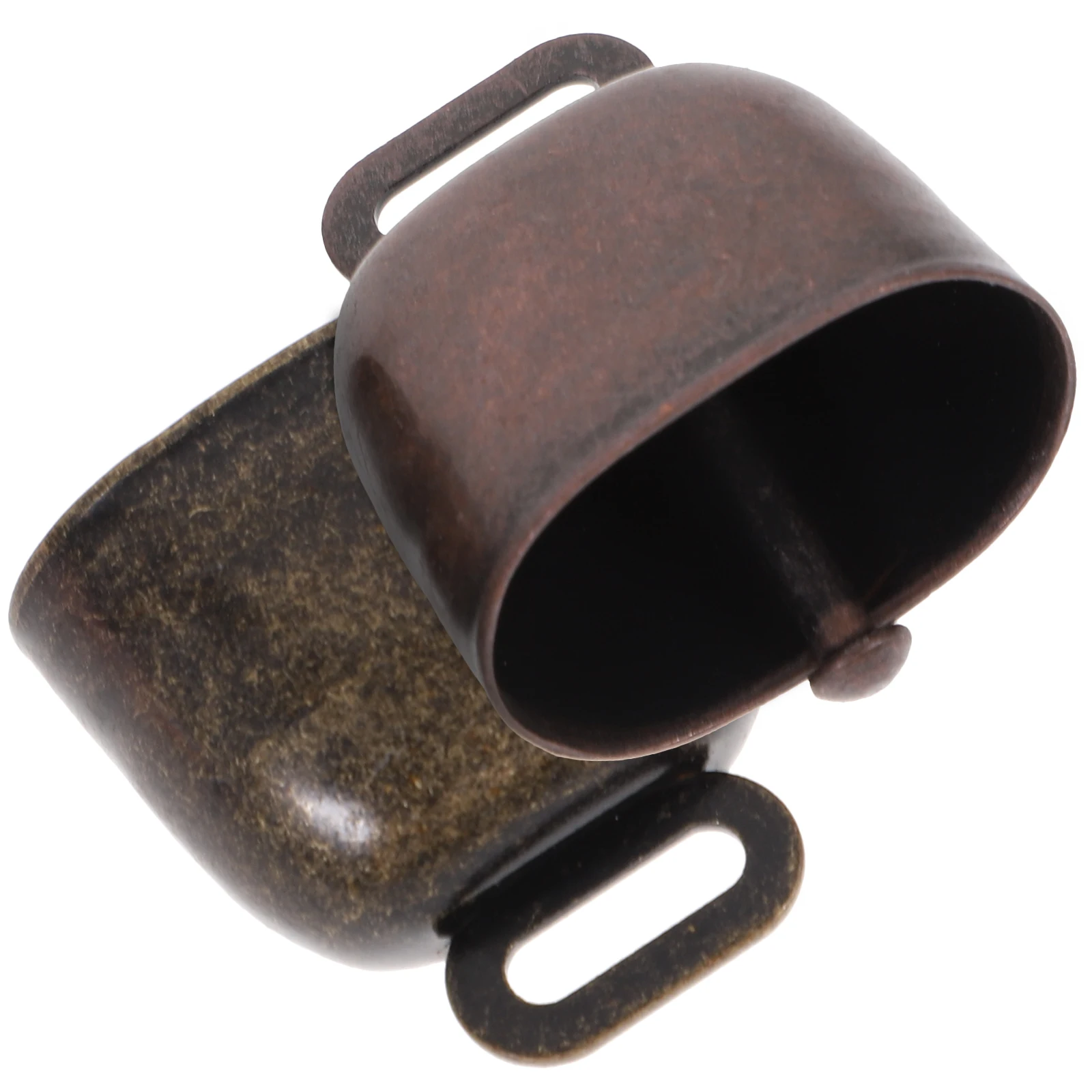 

2 pcs Small Iron Bell Hanging Decor For Sheep Horse Cow White Farming Animal Anti-Lost Alarm Bell Pendant Accessories Pet