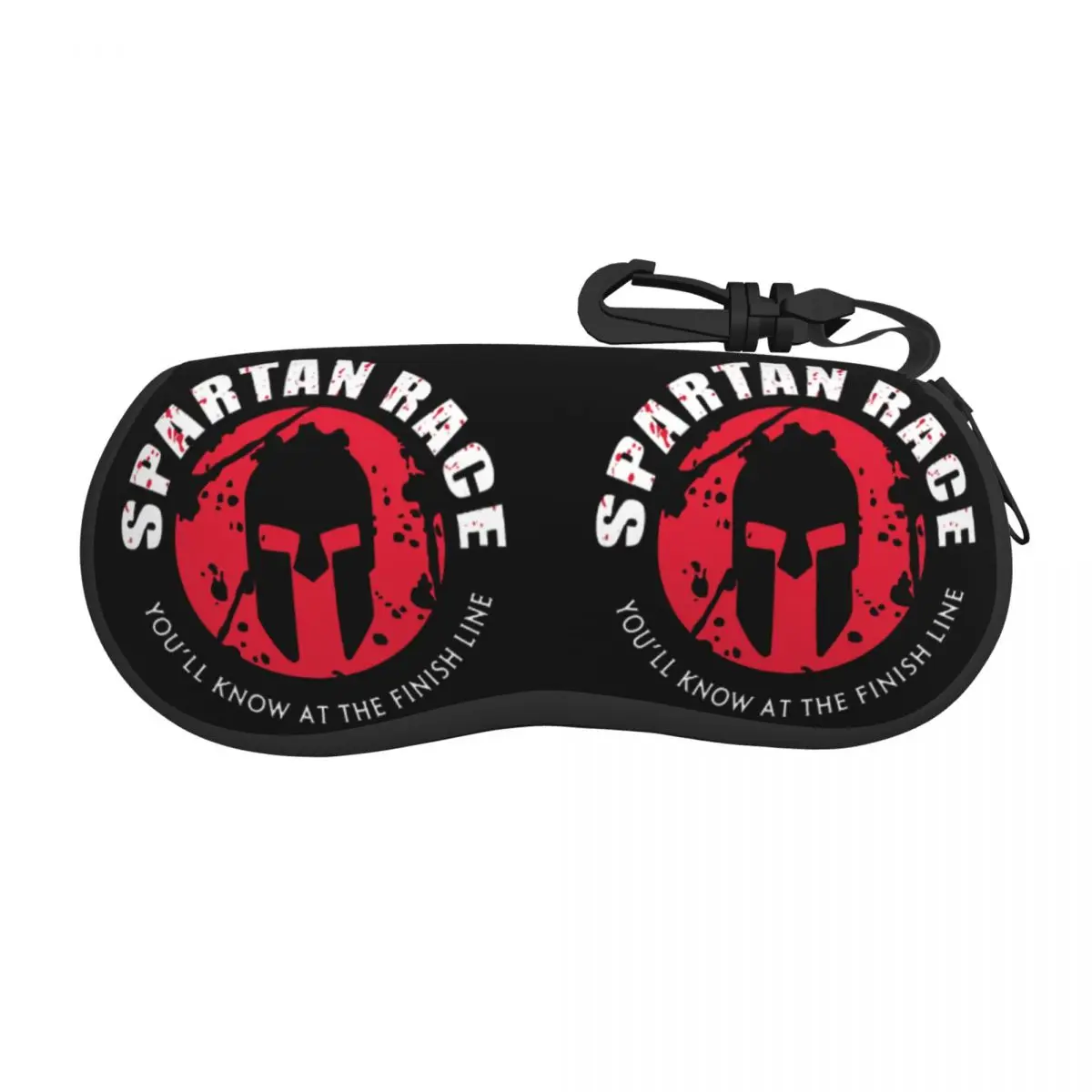 Custom Large Spartan Race Logo Shell Glasses Case Unisex Travel Eyeglasses Case Sunglasses Protector Box