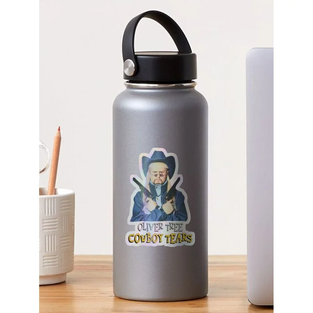 Oliver-Tree Cowboy Tears album Sticker for Laptop Decor Bedroom Car Cute Cartoon Art Fashionable Public Suitcase view 3