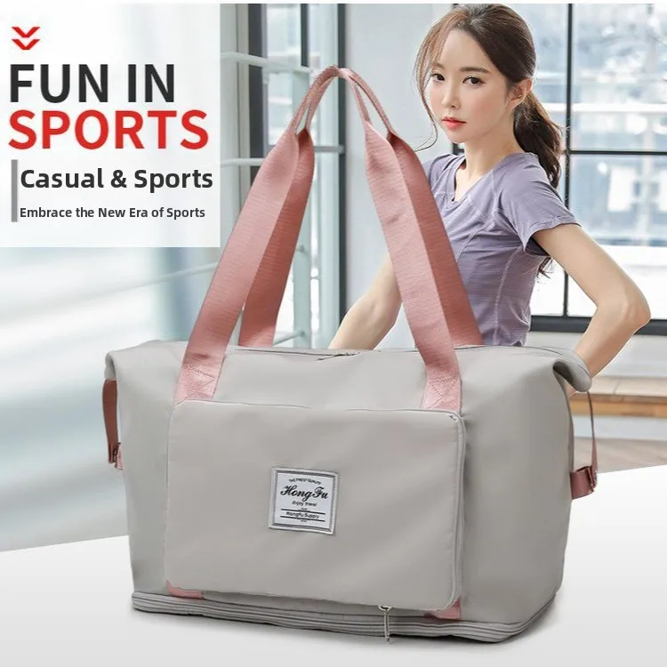 

Дорожная сумка для женщин, легкая, вместительная, для коротких поездок, мужская сумка для деловых поездок, спортивная сумка для фитнеса, ручная сумка