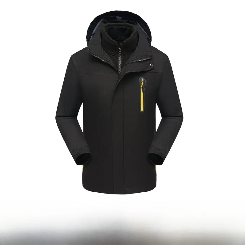 

Мужская уличная куртка-трансформер 2-в-1: дышащая, на молнии, с капюшоном, водонепроницаемая, ветрозащитная, с подкладкой...