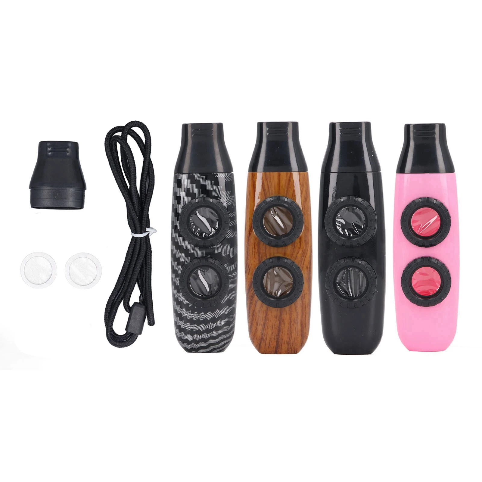 Strumento per flauto Kazoo Flauto Kazoo Flauto a doppio foro Strumento musicale a fiato regolabile con diaframma per spettacoli di riproduzione