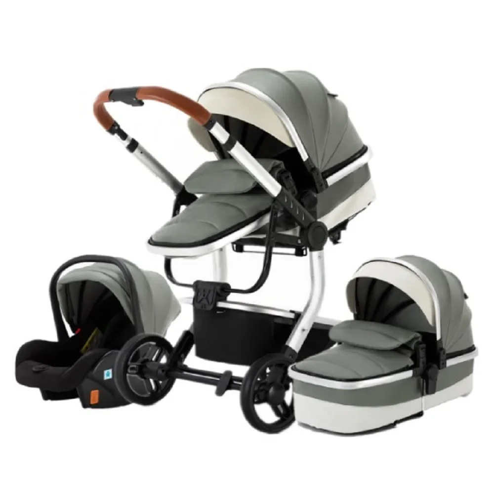 New arrivals hot wholesale cheap stroller 3 in 1 for babies from luxurious pushchair baby stroller factory