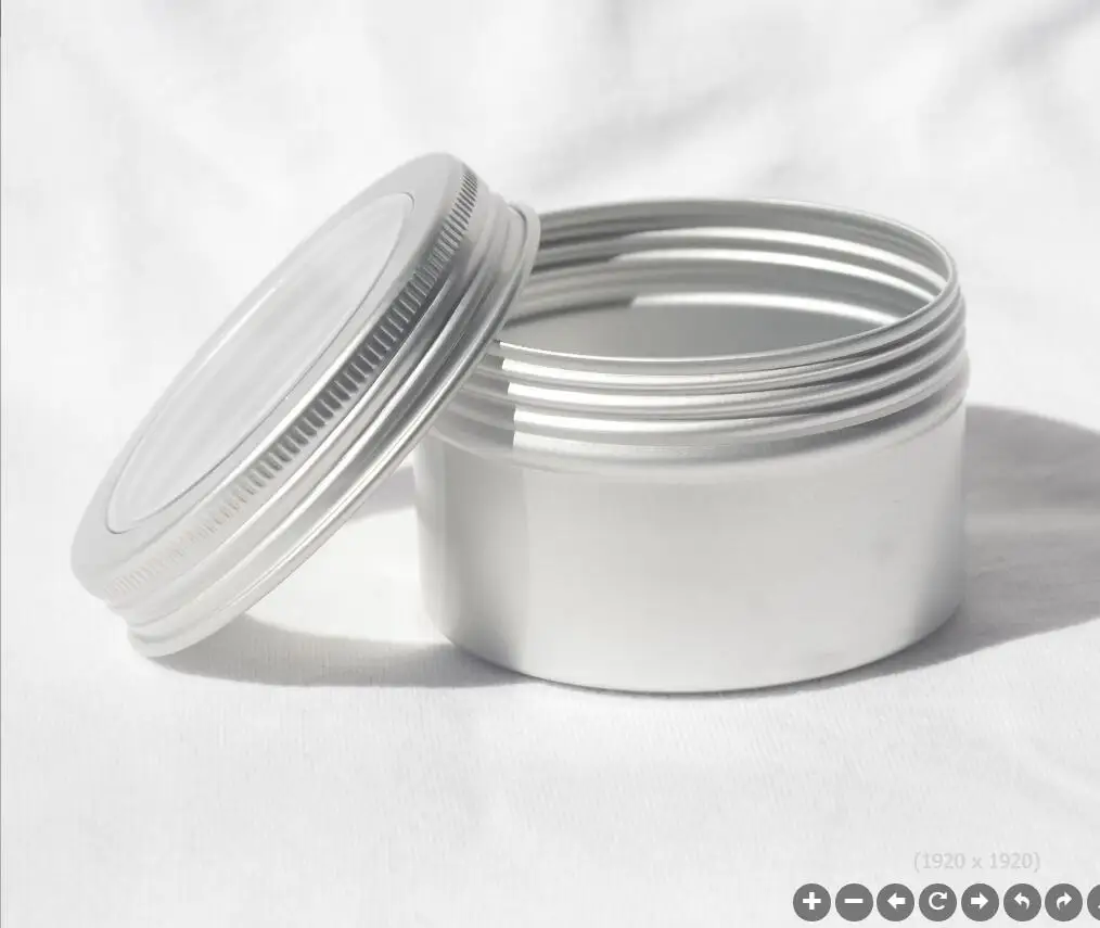 120g aluminum jar pot tin cosmetic eye shadow container power case cream jar gel essence art nail skin care Cosmetic Packaging