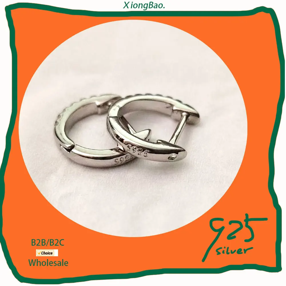 

Crystal Skinny Bohemia Minimal Charming Earrings Stud Thin Hoops 2026 new Simple Lovely Girl's Huggies Small Hoops Earrings