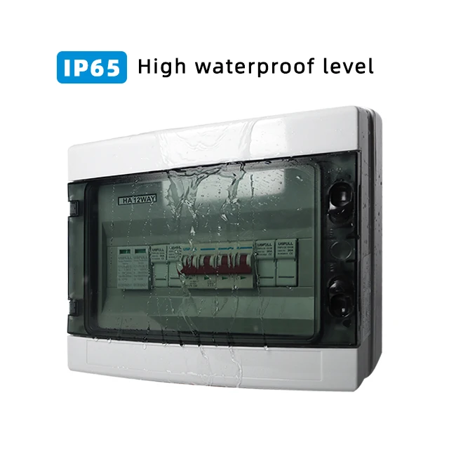 USFULL Gabinete de panel solar Caja combinadora impermeable solar PV DC 12 cuerdas 1000VDC 200A