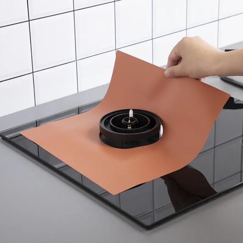 

Gas stove oil-proof pad kitchen stove protective pad dust-proof and anti-fouling pad high temperature resistant and easy to clea