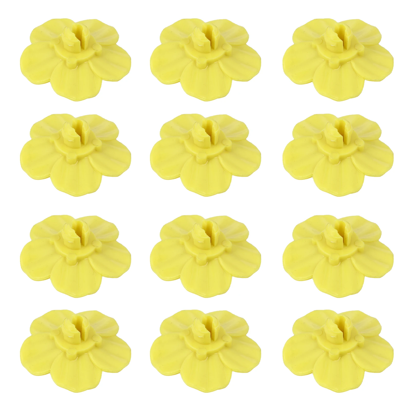 

12 Pcs Feeder Flowers Hummingbird Bottle H held Bird Plastic Replacement Yellow Feeding Outlet Outdoor Pet Supplies Water Feeder