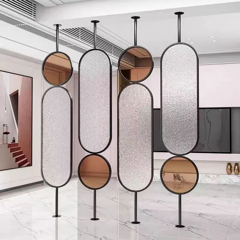 Light luxury screen, partition the living room to cover the entrance door, butter windshield, rotating modern art bedroom