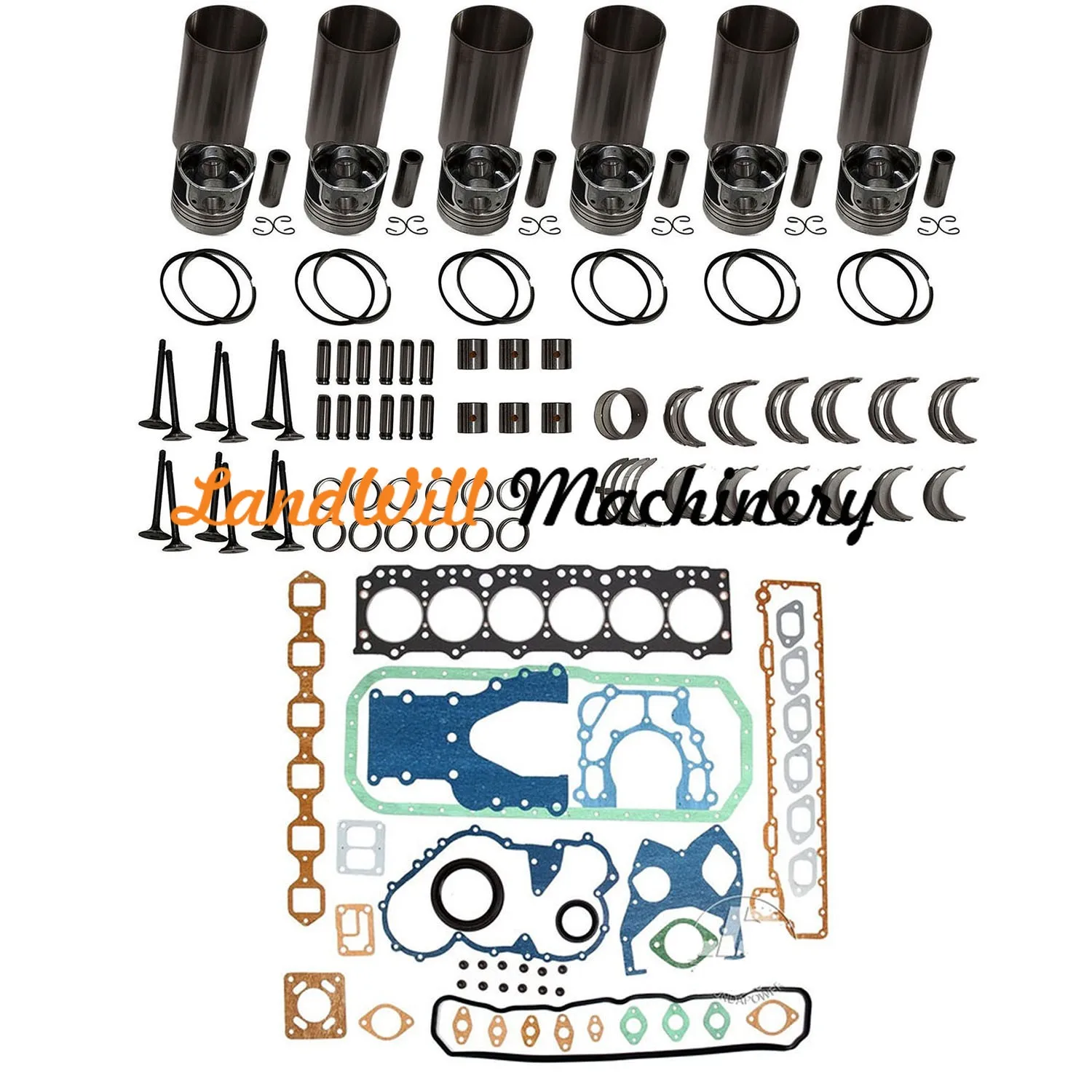 DB58 DB58T DB58TIS Engine Overhaul Rebuild Kit STD Fits For Doosan Daewoo Engine