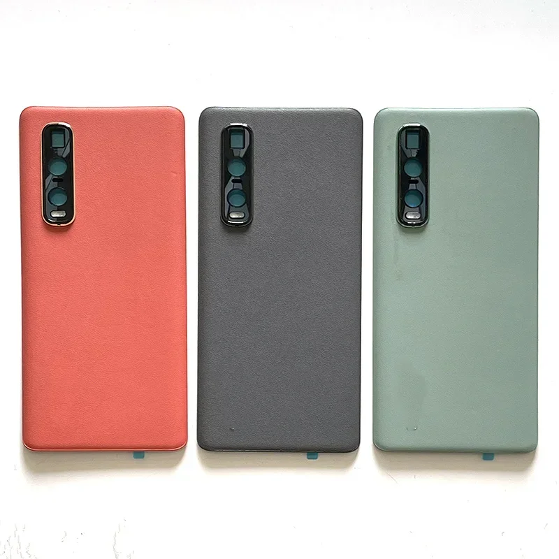 

Leather material battery back cover for Oppo Find X2 Pro cph2025 pdem30 rear door housing