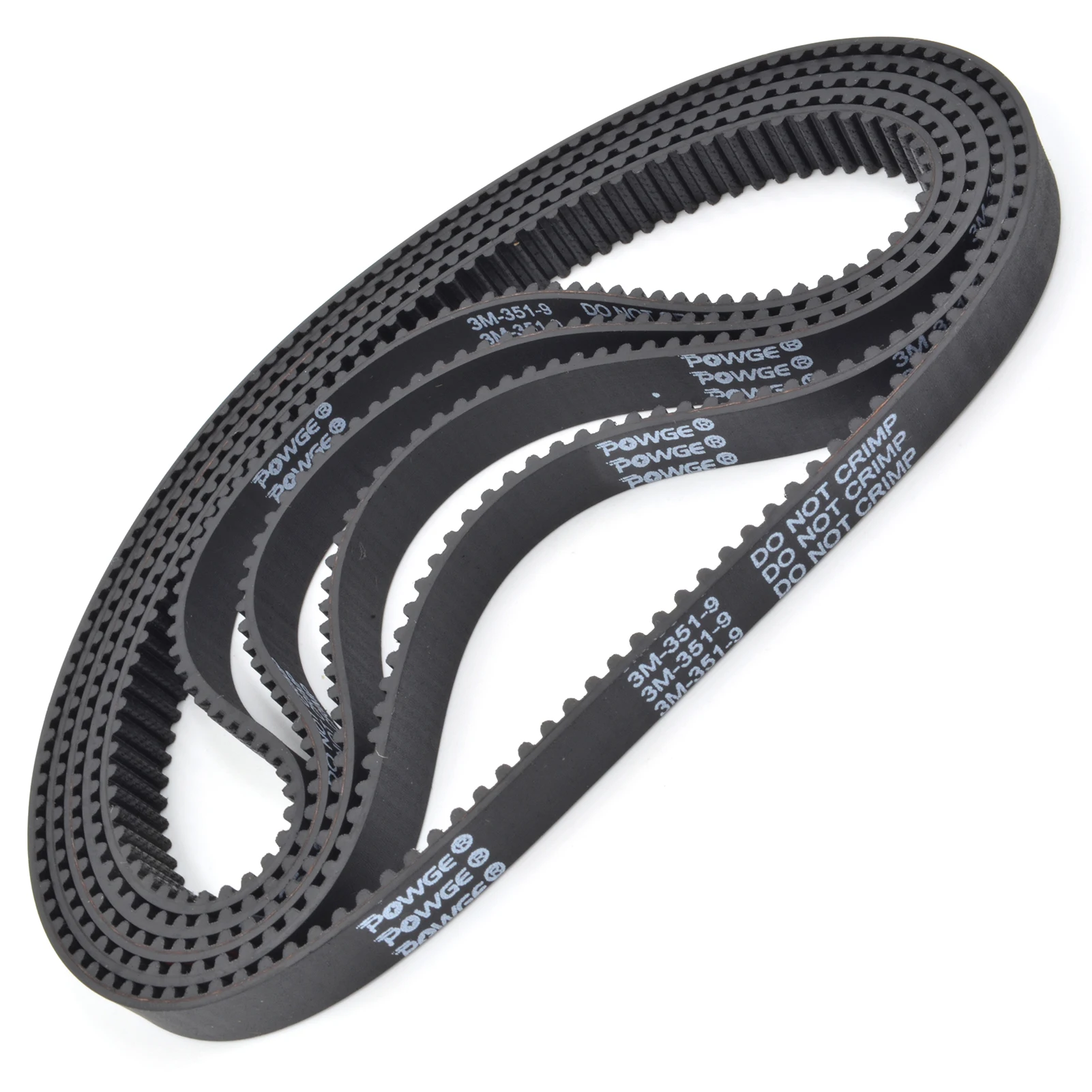 POWGE HTD 3M Timing belt Lp=330 333 336 339 342 345 348 351 354 357 360 363 366 369 372 375 378 381 384 387 Width 6-30mm  Rubber