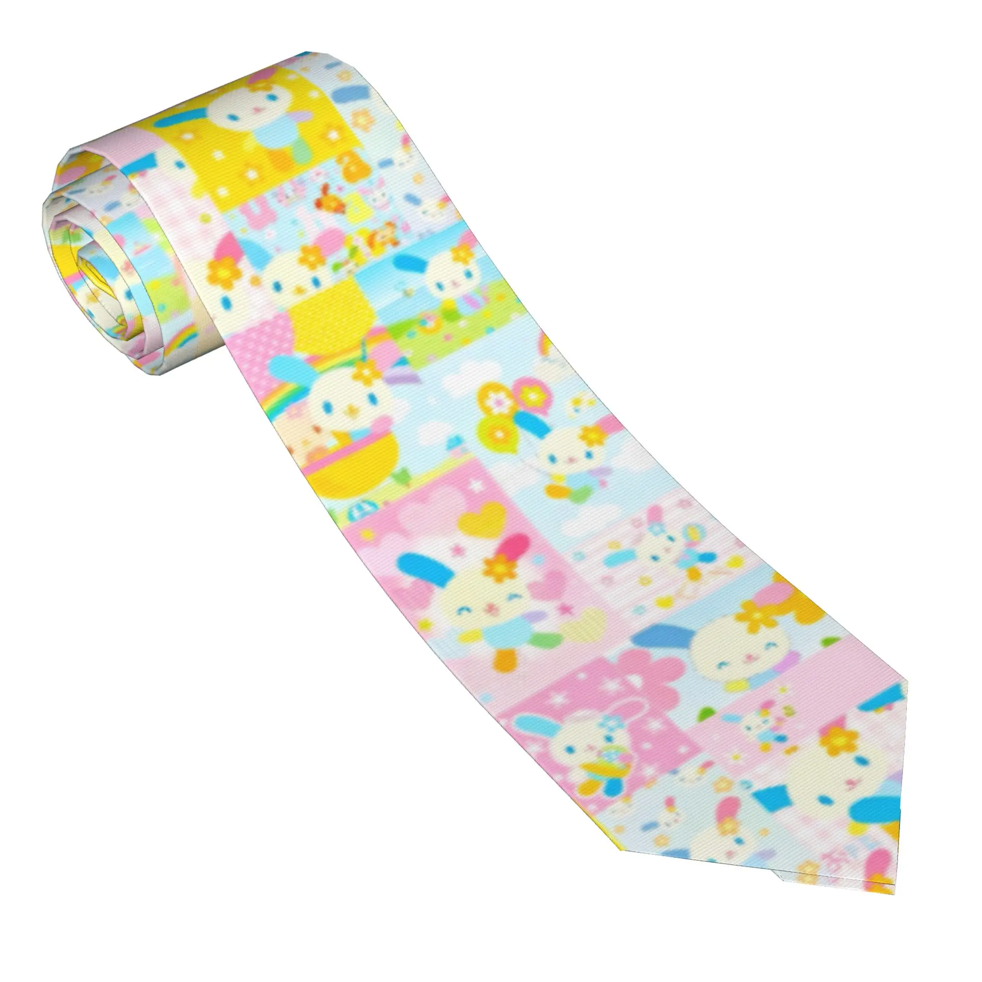 Necktie Usahanas Kawaii Cartoon Men Women 8 cm Narrow Neck Tie  for Mens Suits Accessories Cravat Wedding Accessories Business