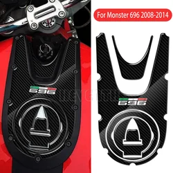 696 Motorcycle Tank Pad For Ducati Monster 696 2008-2014 2013 2012 2011 2010 Protector Sticker Decal Tank 3D Carbon-look