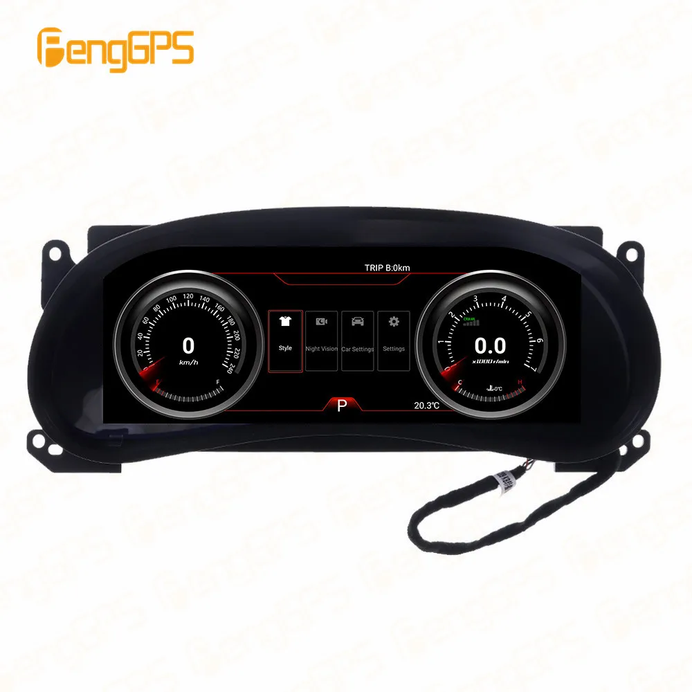 For Jeep Wrangler 3 JK 2010 - 2018 Car LCD Dashboard Player Digital Cluster Instrument Panel Multifunctional Speedometer Head