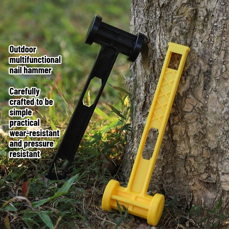 

2025 New Popular Outdoor Multifunctional Plastic Hammer Portable Camping Canopy Tent EDC Tool
